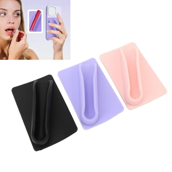 Soporte de Labios de Silicona para Teléfono Celular, Soporte de Lápiz Labial Portátil para Teléfono Celular para Teléfono Celular
