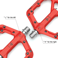 thumbnail image 2 of Mountain Bike Pedals - 9/16" Nylon Fiber Bicycle Flat Pedals -Bicycle Platform Pedals for Road Mountain BMX MTB Bike, 2 of 7