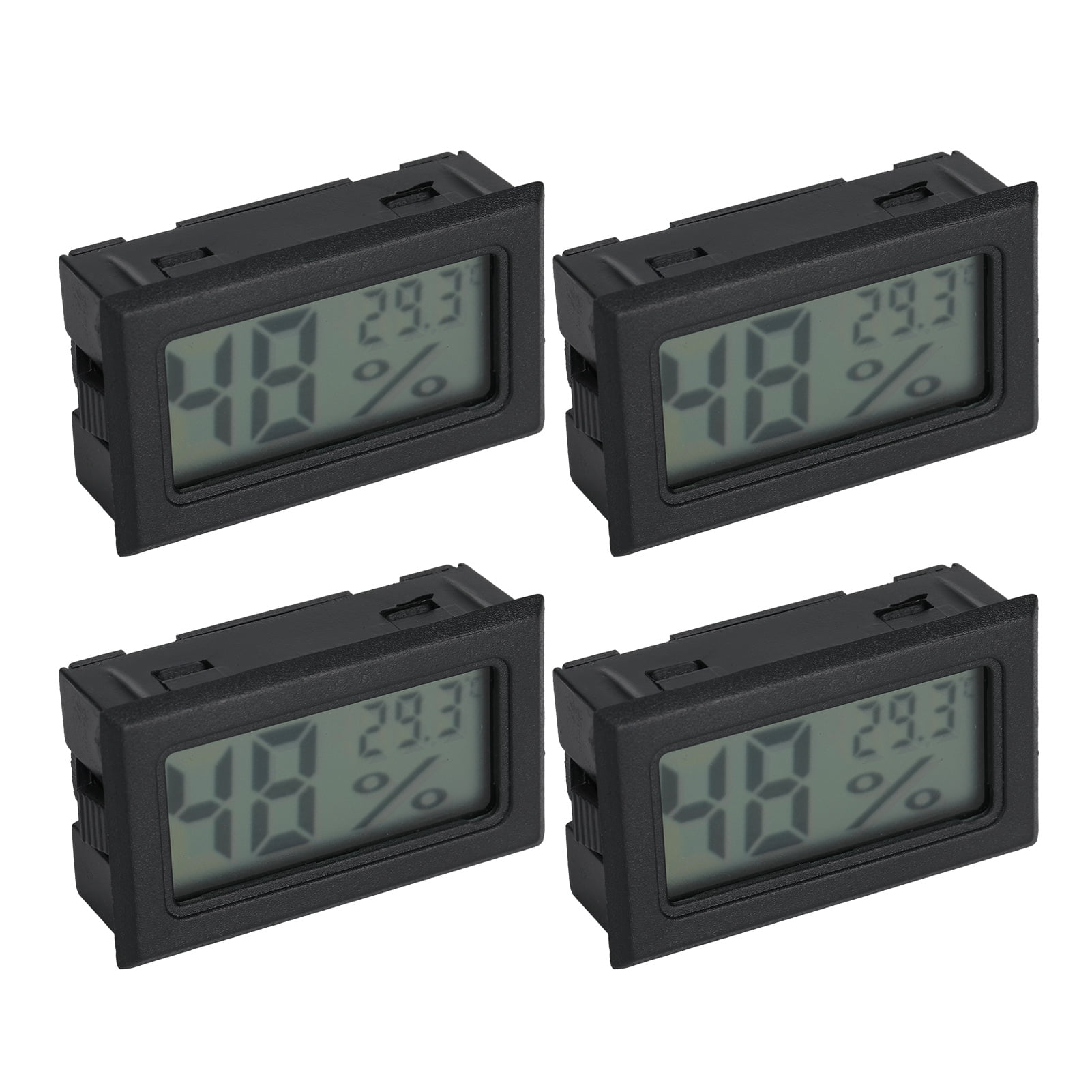 4PCS Mini Embedded Digital Temperature Humidity Meters Gauge Indoor Thermometer HygrometerTS-804-B