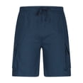 thumbnail image 4 of pstuiky Pantalones cortos para hombre, Pantalones cortos de trabajo rectos y holgados con múltiples bolsillos de moda de verano para hombre Pantalones cortos de entrenamiento, 4 of 6