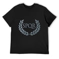 thumbnail image 3 of SPQR Men's Cotton Short Sleeve HD Print Tee for Casual T-Shirt Crew Neck Top Black 3XL, 3 of 7