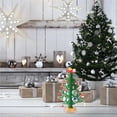 thumbnail image 2 of Yuarrent Decoración de árbol de Navidad de escritorio, Mini adornos de árbol de Navidad DIY de madera, regalo creativo para niños Kits de decoración para fiestas verde Yuarrent HA039944-01, 2 of 6