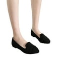 thumbnail image 4 of Ataiwee Women's Wide Width Flats Shoes - Classic Office Suede Pointed Slip On Ballet Shoes., 4 of 6