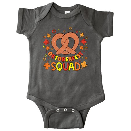 

Inktastic Oktoberfest Squad Fall Leaves Pretzel Gift Baby Boy or Baby Girl Bodysuit