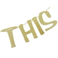 thumbnail image 4 of You Got This Banner Sign Gold Glitter Decorations for Cubicle Home Office Nursery Children's Bedroom Playroom Wall Decor, 4 of 6