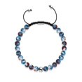 thumbnail image 2 of Bracelet en Porcelaine Macramé Picasso / Saphir Chocolat, 2 of 7