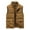 Yellow, variant on TFEOQRY Mens Winter Corduroy Vest Casual Solid Stand Collar Zipper Pockets Thicken Outdoor Sports Jacket Olive Green