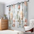 thumbnail image 2 of Yayeee Window Curtains Set of 2 for Living Room Light Filtering 63"x42", Whimsical Rose, 2 of 7
