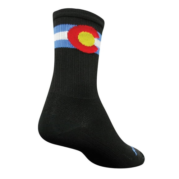 Sockguy Colorado SGX6 Socks, 5-9, Black