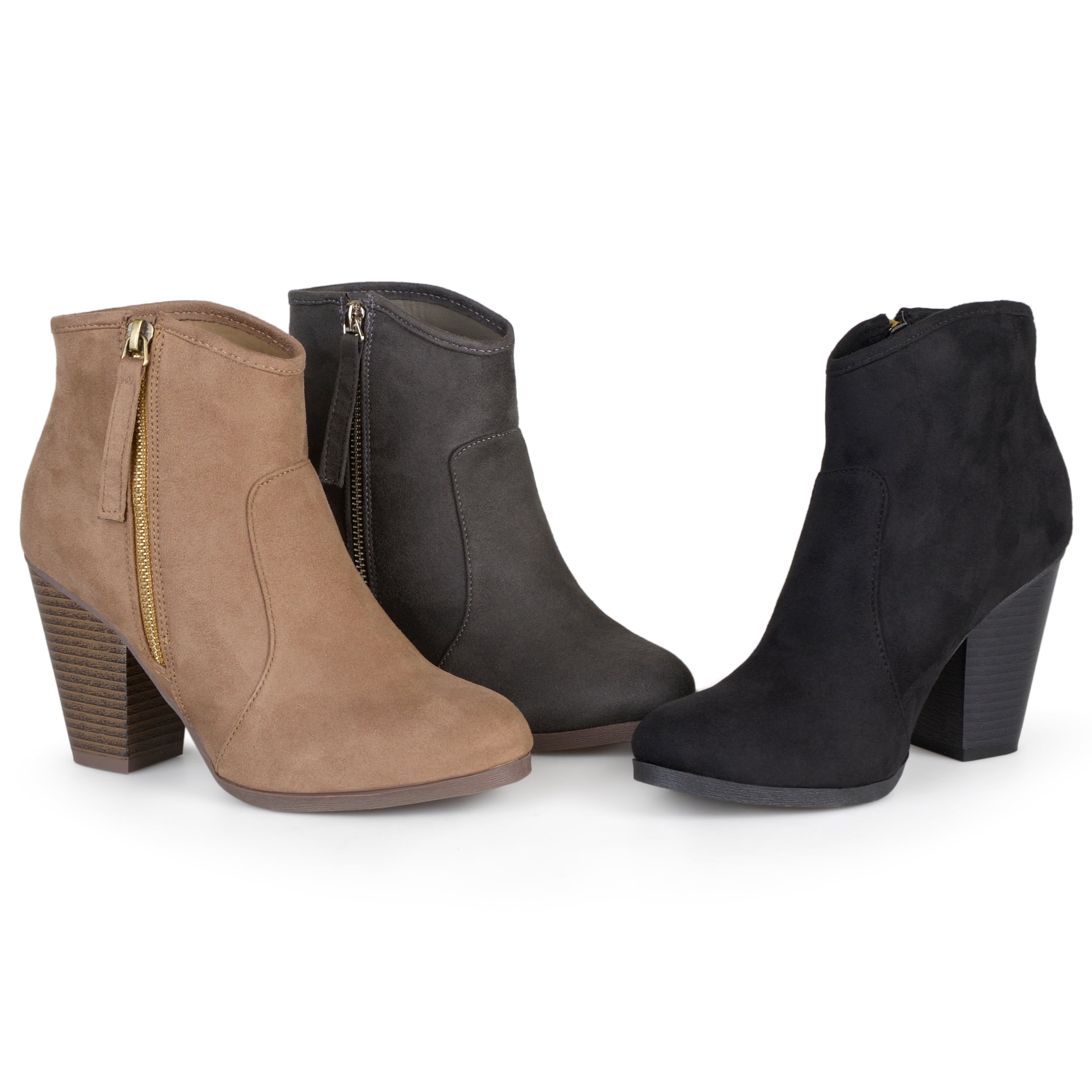 wide width heel boots