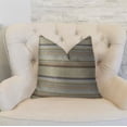thumbnail image 2 of Plutus PBRAZ224-2030-DP Oreiller Double Face Fait Main de Luxe, Taupe & Marron - Queen, 2 of 3