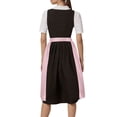 thumbnail image 4 of GDREDA Oktoberfest Bavarois Tablier Mi-Long Classique Uni pour Femme avec Liens pour Robe de Fête pour Rassemblements Festifs, 4 of 8