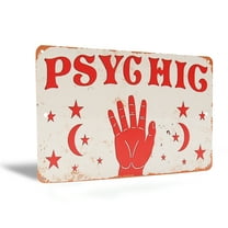 Psychic Sign Wall Decor Halloween Decorations for Indoor Gothic Home Room Aesthetic