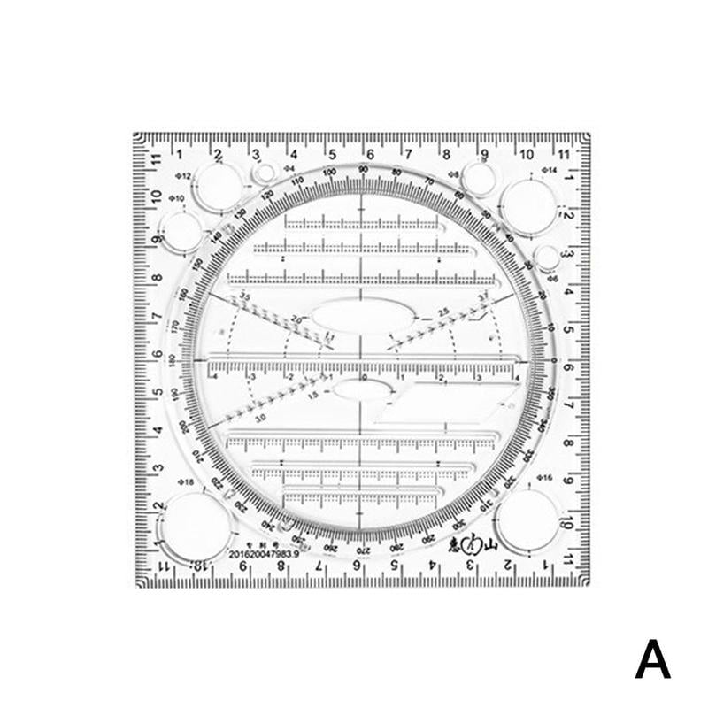 Kaléidoscope Geometric Fonction multifonctions rapide dessin Measuring Ruler NEUF 