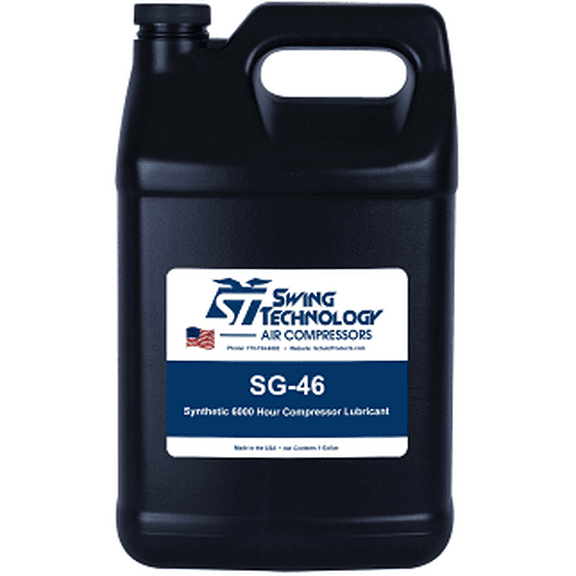 ROTARY SCREW FULL SYNTHETIC 6000 HOUR COMPRESSOR OIL SG-46 - 1 GALLON