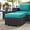 Espresso Turquoise, variant on Modway Convene Outdoor Patio Fabric Square Ottoman in Espresso Turquoise