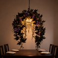 thumbnail image 4 of Thanksgiving Wreath with Black Maple Leaf and Autumn Vine for Fall Home, 4 of 4