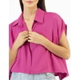 thumbnail image 3 of Crop top camisero de lino AMAD Casual para mujer Talla XL, 3 of 5