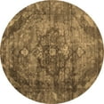 thumbnail image 1 of Ahgly Company Indoor Round Abstract Brown Contemporary Area Rugs, 7' Round, 1 of 4