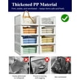 thumbnail image 4 of Kitsure Closet Organizers and Storage - Stackable Storage Drawers, Multi-Purpose Closet Organizer Set for Closet Storage, 8-Pack, 16.6" x 13.1" x 6.7" Each, 4 of 7