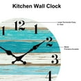 Bobasndm Wall Clock 10 Inch Rustic Wood Wall Clocks Battery Operated No