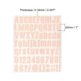 thumbnail image 2 of Uxcell 1 inch Self Adhesive Waterproof Vinyl Letter Number Sticker Set, 8 Sheet Light Pink, 2 of 6