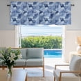 thumbnail image 2 of Window Valance for Kitchen,Watercolors Gradient Blue Fishes Rod Pocket Curtain Valances Short Curtains Drapes Panel,Abstract Marine Life Window Treatment Topper for Living Room Bathroom Bedroom Home, 2 of 9