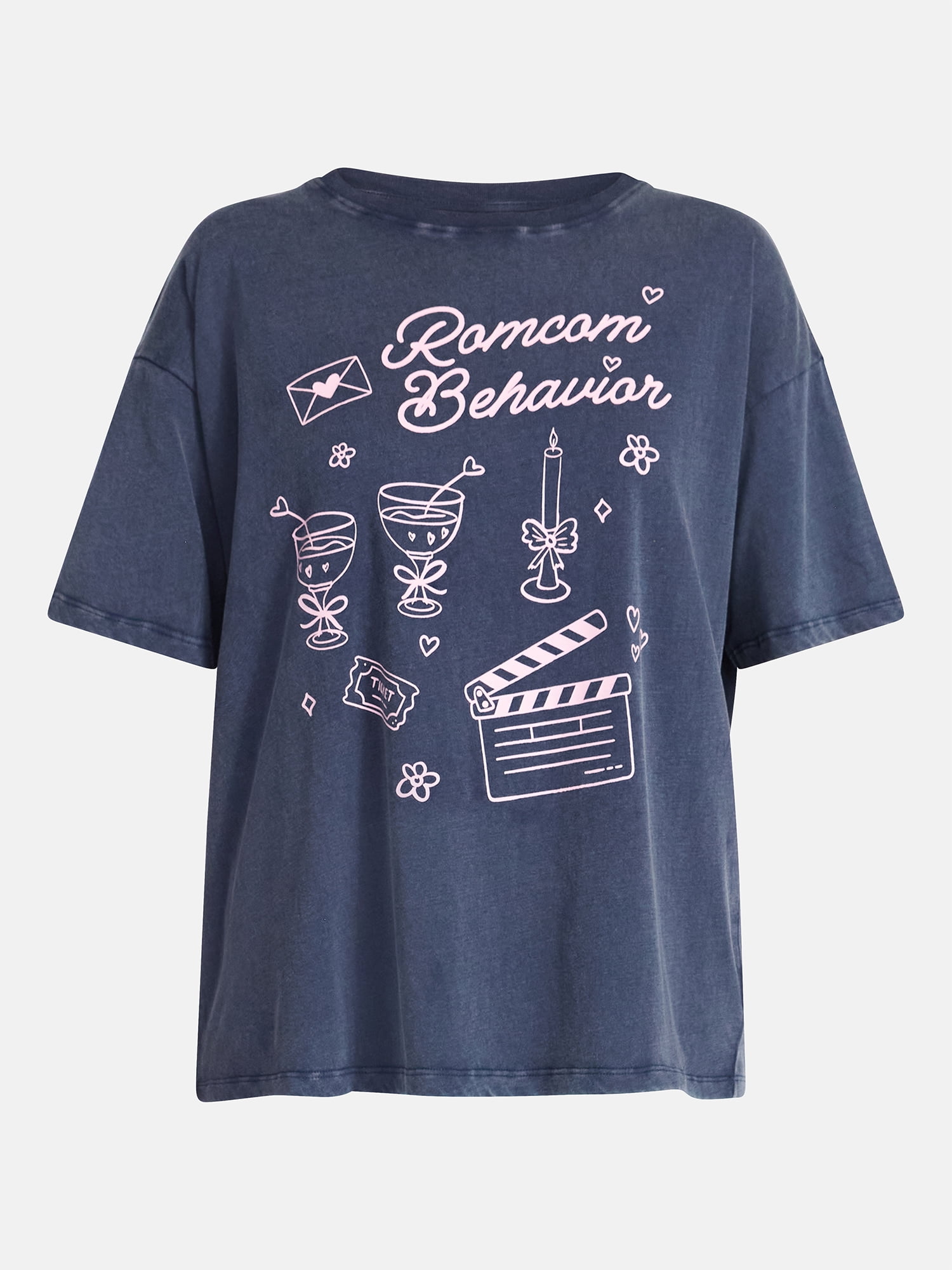 Valentine's Day Women's Romcom Graphic Tee from Way to Celebrate, Sizes S-XXXL