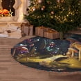 thumbnail image 5 of Defioc Purple Glowing Mushroom for Christmas Tree Skirt Snowman Xmas Tree Skirt Farmhouse Christmas Decorations Tree Mat for Holiday Party Decor-30", 5 of 6
