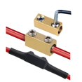 thumbnail image 1 of Conectores de cable BEKMLOD, 10 unidades, 4 AWG, cobre dorado con termorretráctil, 1 of 5