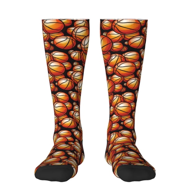 Balery Vintage Basketball Calcetines novedosos Calcetines deportivos Calcetines hasta la rodilla Calcetines de algodón Calcetines originales y geniales