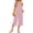 Pink, variant on OutfitShow Women Summer Sleeveless Spaghetti Strap Wide Leg Romper Jumpsuit with Pockets Casual Loose Fit