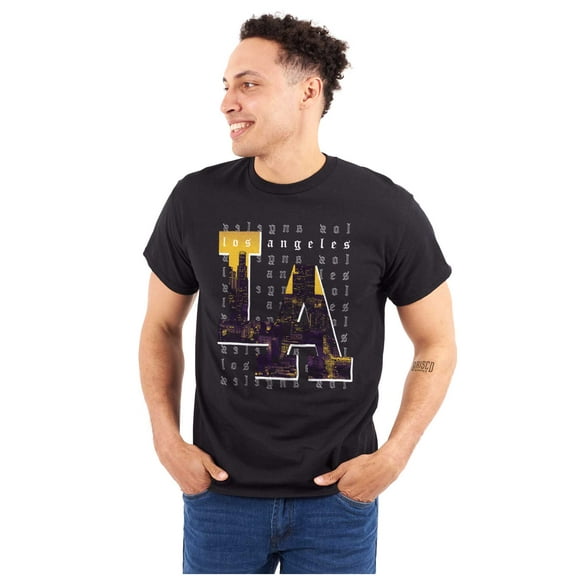 Urban Streetwear Los Angeles LA CA Men's Graphic T Shirt Tees Brisco Brands S