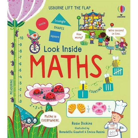 Look Inside Maths by Rosie Dickins 2021 Board Book NEW