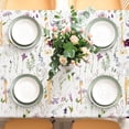 thumbnail image 3 of AnyDesign Floral Tablecloth Rectangle Watercolor Wildflowers Fabric Table Cloth Washable Flower Table Cover for Picnic Dinner Table Decoration, 60 x 102 Inch, 3 of 6