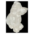 thumbnail image 3 of Clear Quartz Dog Animal Figurine/Worry Stone |  | Clear | 1 Figurine, 3 of 12