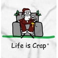 thumbnail image 2 of Life is Crap Crying Baby and Santa Men's Graphic T Shirt Tees Brisco Brands S, 2 of 5