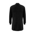 thumbnail image 6 of Qwertyu Womens Long Cardigan Lightweight Sweater Open Front Long Sleeve Cardigans with Pockets 2025 Black 2XL, 6 of 7