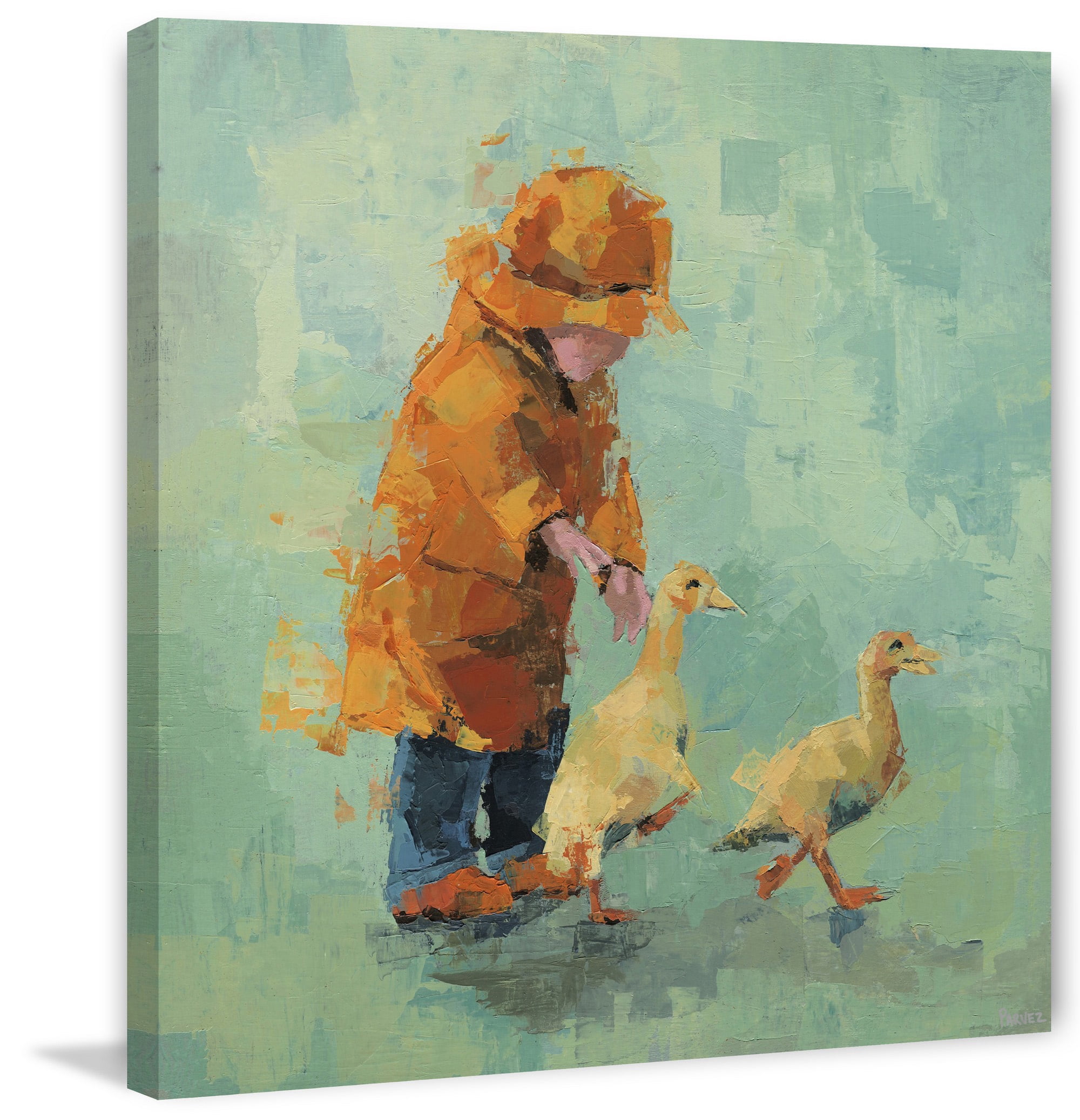 Parvez Taj Follow the Ducks Canvas Wall Art