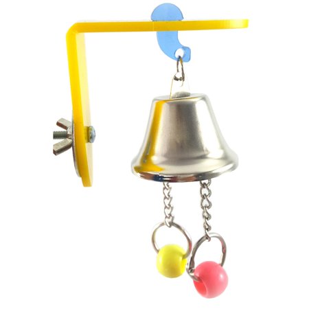 Bird Chewing Toy with Bells - Parrot Cage Bite Toys and Toys for Small and Medium Parrots and Birds, Random Color