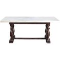thumbnail image 2 of ACME Furniture Table de Salle à Manger Gerardo, Expresso Blanc/usiné, 2 of 5