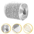 thumbnail image 3 of Miangastore Ruban à Bords Filaires Argent 1 Rouleau 236.2x2.5 Po Polyester, 3 of 8