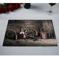 thumbnail image 2 of EREHome Scenery Barn Vintage Instrument Placemat Table Mat Cup Mat 12x18 inch,Set of 2, 2 of 2