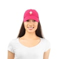 thumbnail image 2 of DALIX Soft Serve Ice Cream Hat Cotton Baseball Cap in Hot Pink, 2 of 7