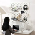 thumbnail image 4 of AOOOWER Interlocked Plastic Peg Board Organizers Easy Install Vertical Space Solution, 4 of 12