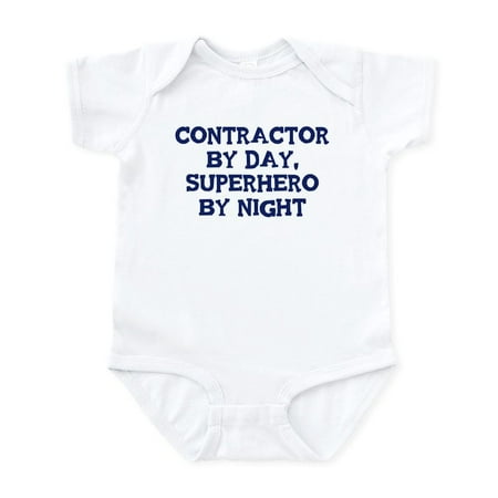 

CafePress - Contractor By Day Infant Bodysuit - Baby Light Bodysuit Size Newborn - 24 Months