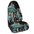 thumbnail image 2 of POLERO Front Seat Cover Machine Washable Microfiber, Compatible with Van Truck Seat, for Cars Trucks SUVs, Mushroom Snail Print, 2 of 7