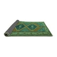 thumbnail image 2 of Ahgly Company Indoor Rectangle Persian Turquoise Blue Traditional Area Rugs, 8' x 12', 2 of 4