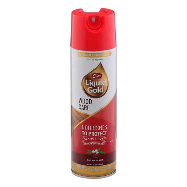 Scotts Liquid Gold Wood Cleaner,Liquid,14 oz,Aerosol Can AT14