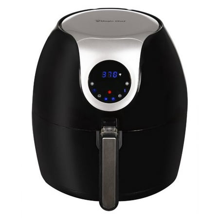 Magic Chef XL Air Fryer with Touch Controls, 5.6 Qt Airfryer with Recipe Book, (Best Large Air Fryer)